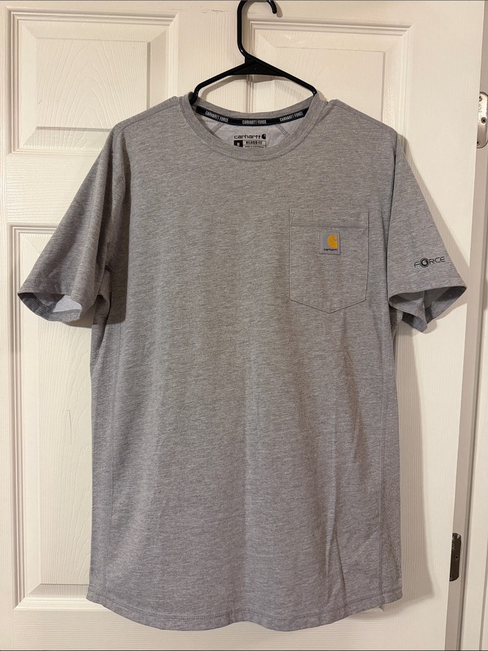 Carhartt Short-Sleeve Pocket Tee in Heather Gray